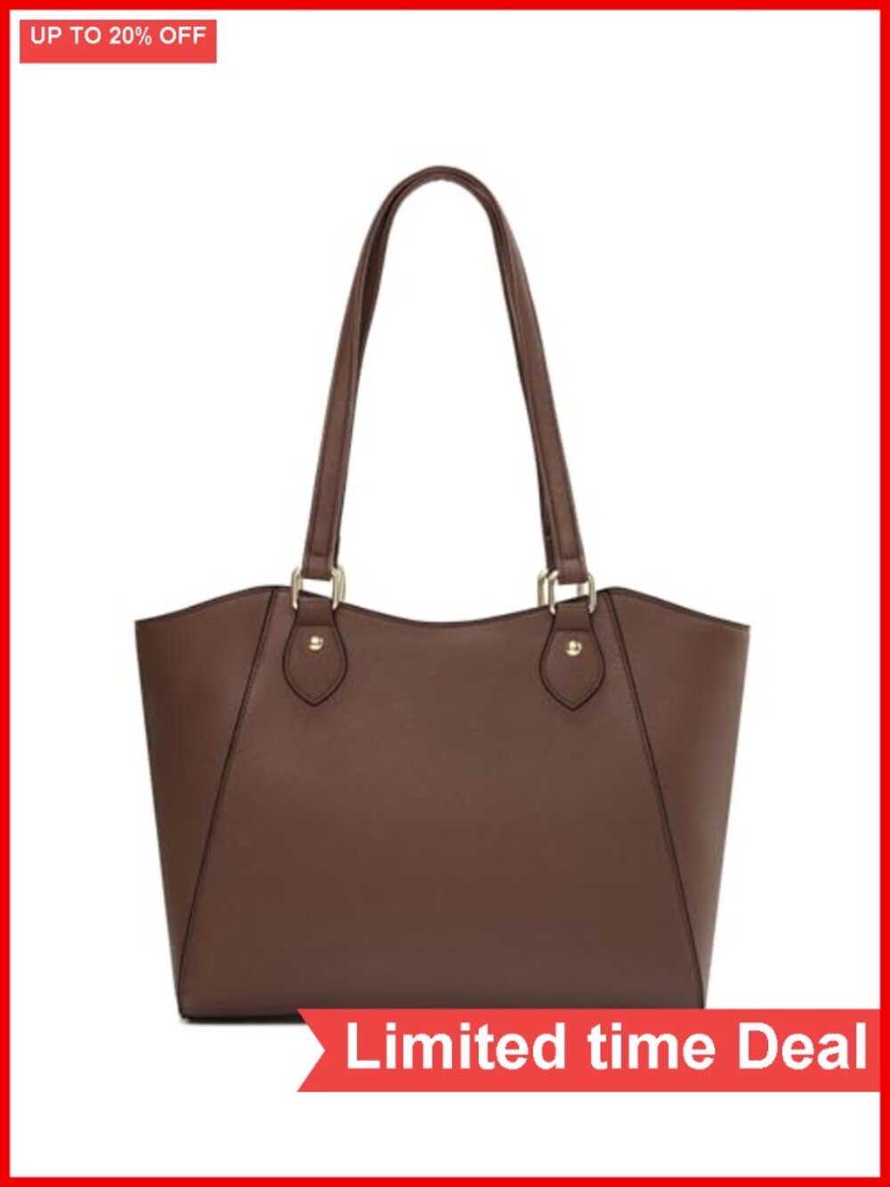 Women's Tote Handbag PU Leather Satchel Shoulder Purse with Pockets